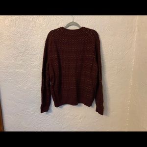 Tasso Elba Men’s XL crew neck Burgundy sweater